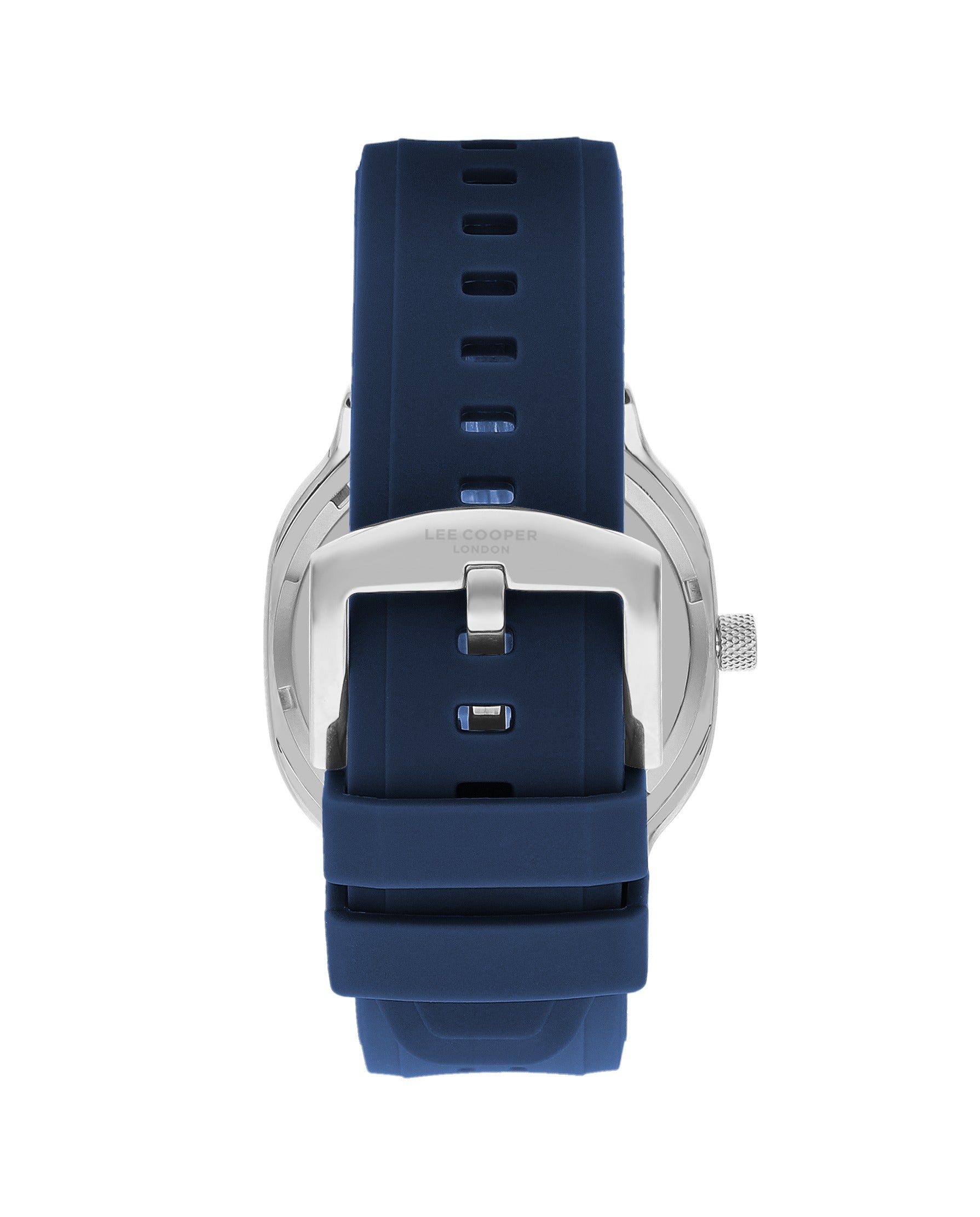 Montre homme Lee Cooper bracelet bleu carré