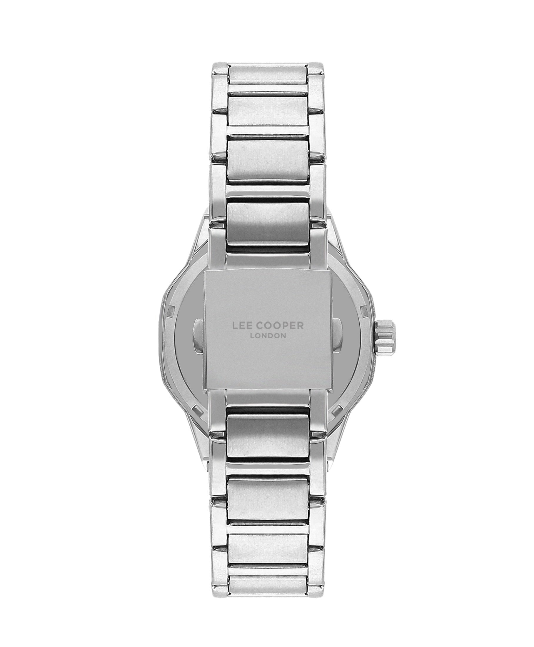 Montre automatique Lee Cooper Skeleton en argent