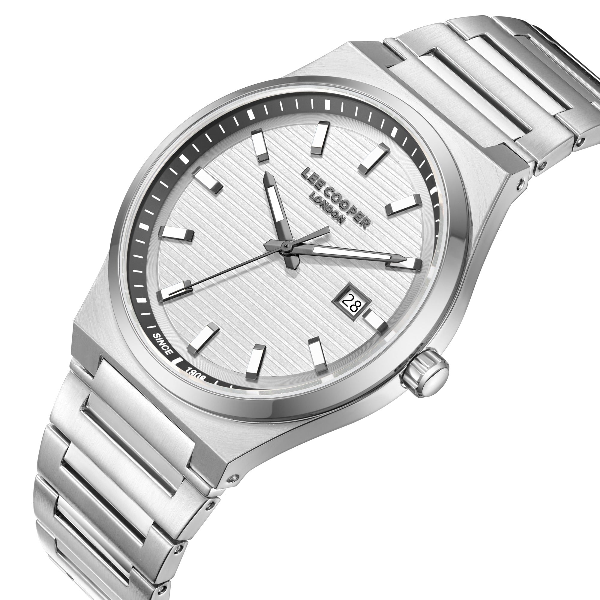 Lee Cooper Lc08288.330 Montre Homme Argent