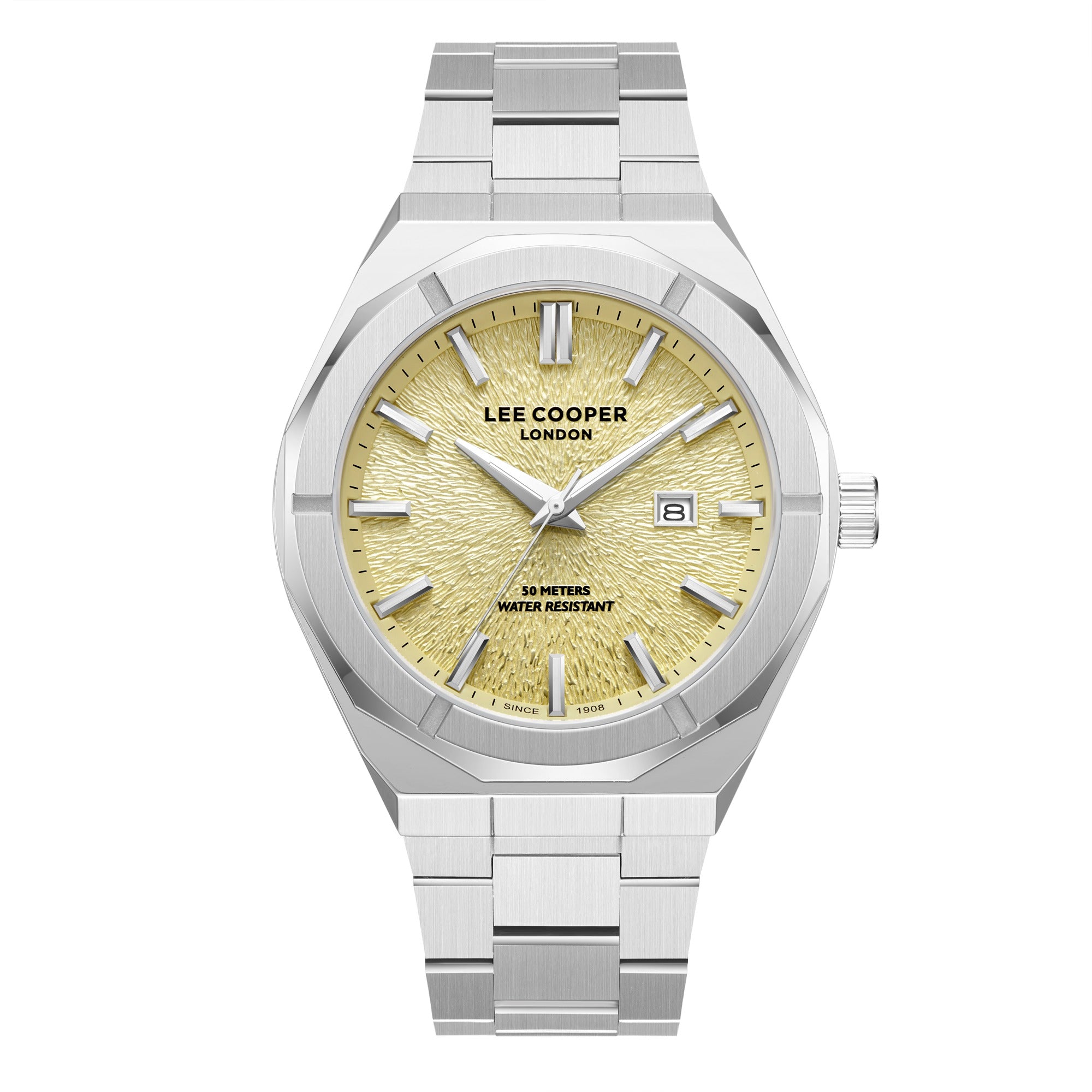 Montre homme Lee Cooper en argent