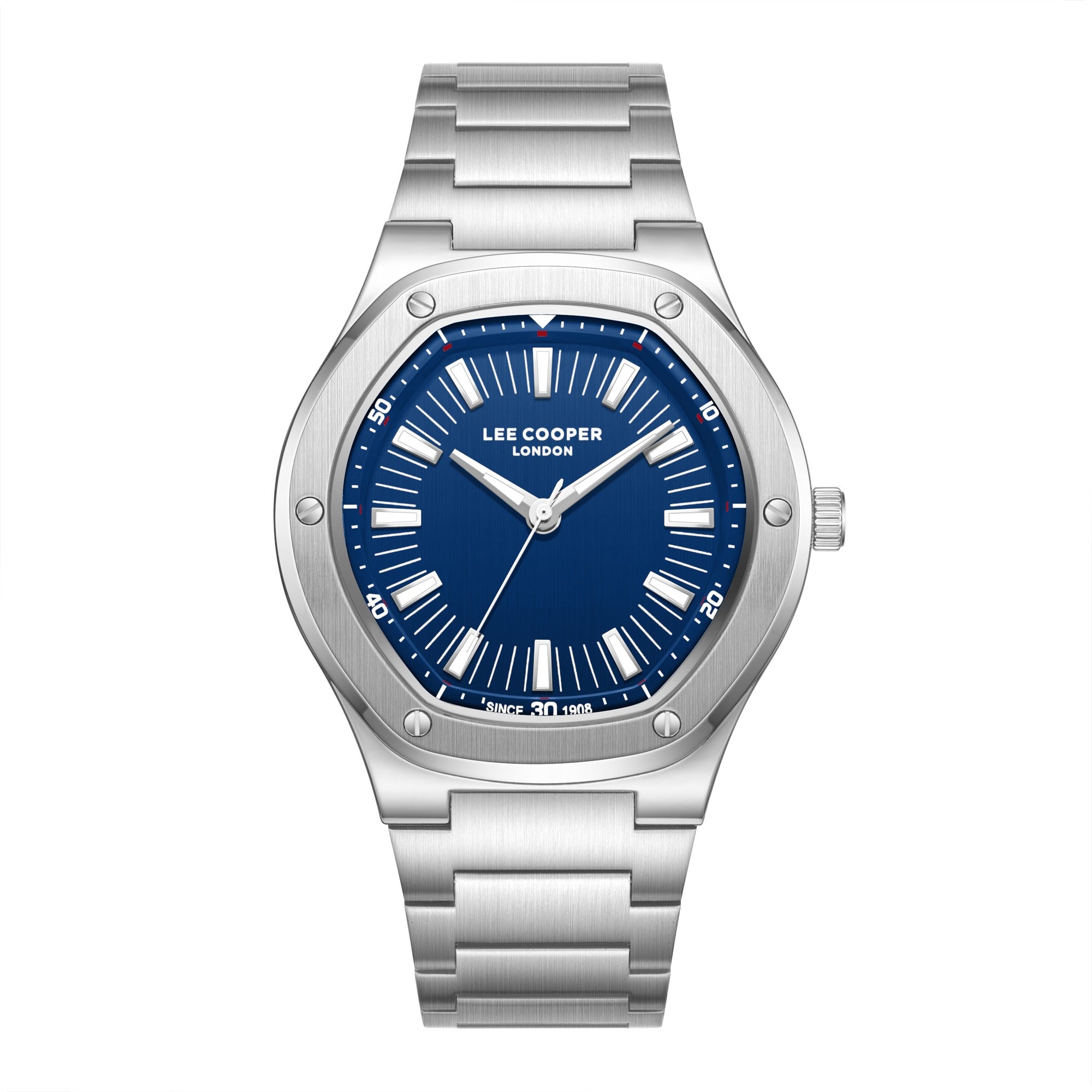 Montre homme Lee Cooper à cadran bleu