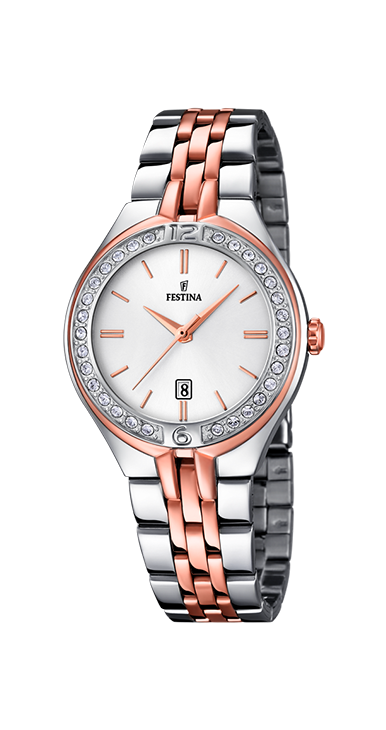 Montre Festina Mademoiselle F16868/2 Bracelet Acier Argenté, Femme