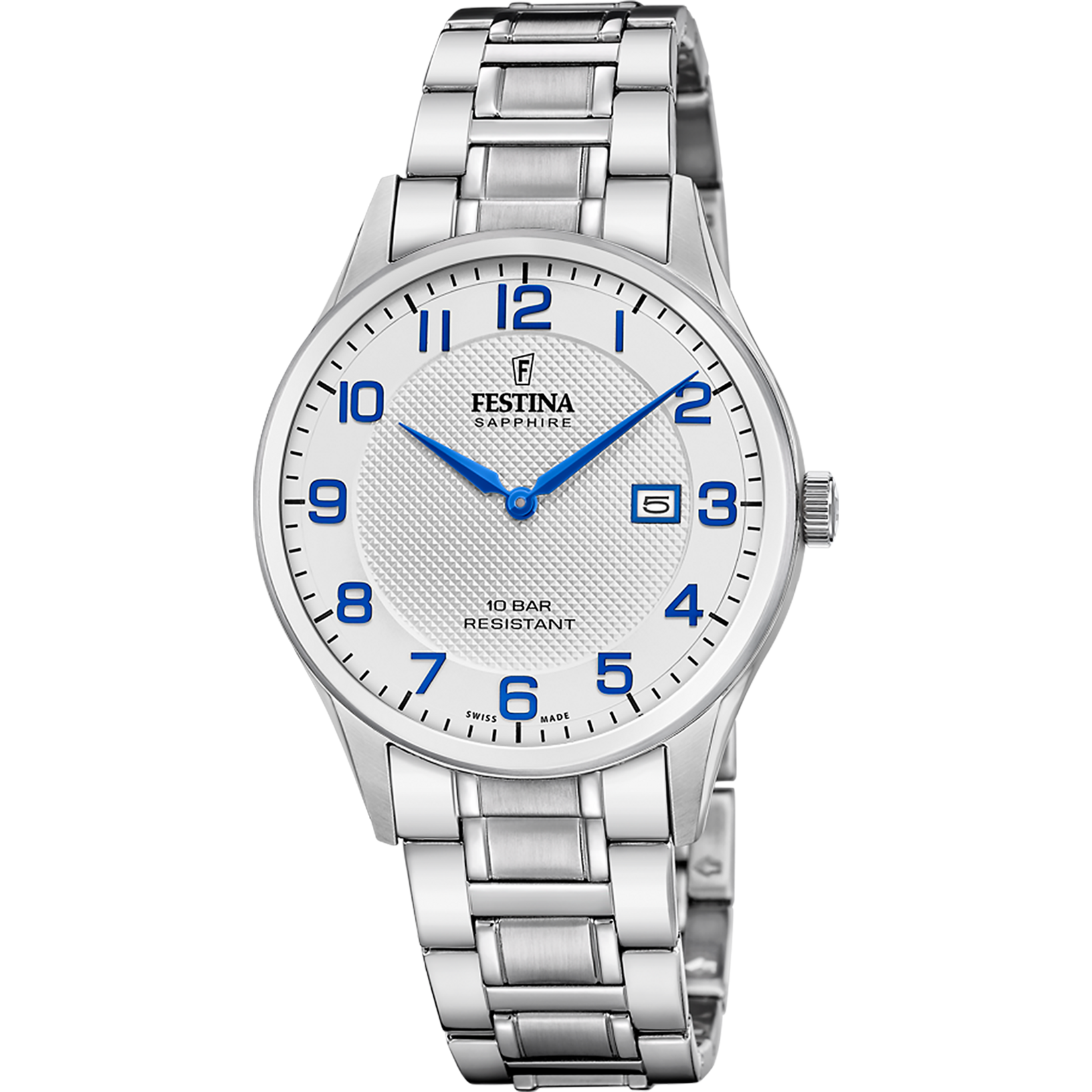 Festina Montre Homme Suisse Cadran Argenté