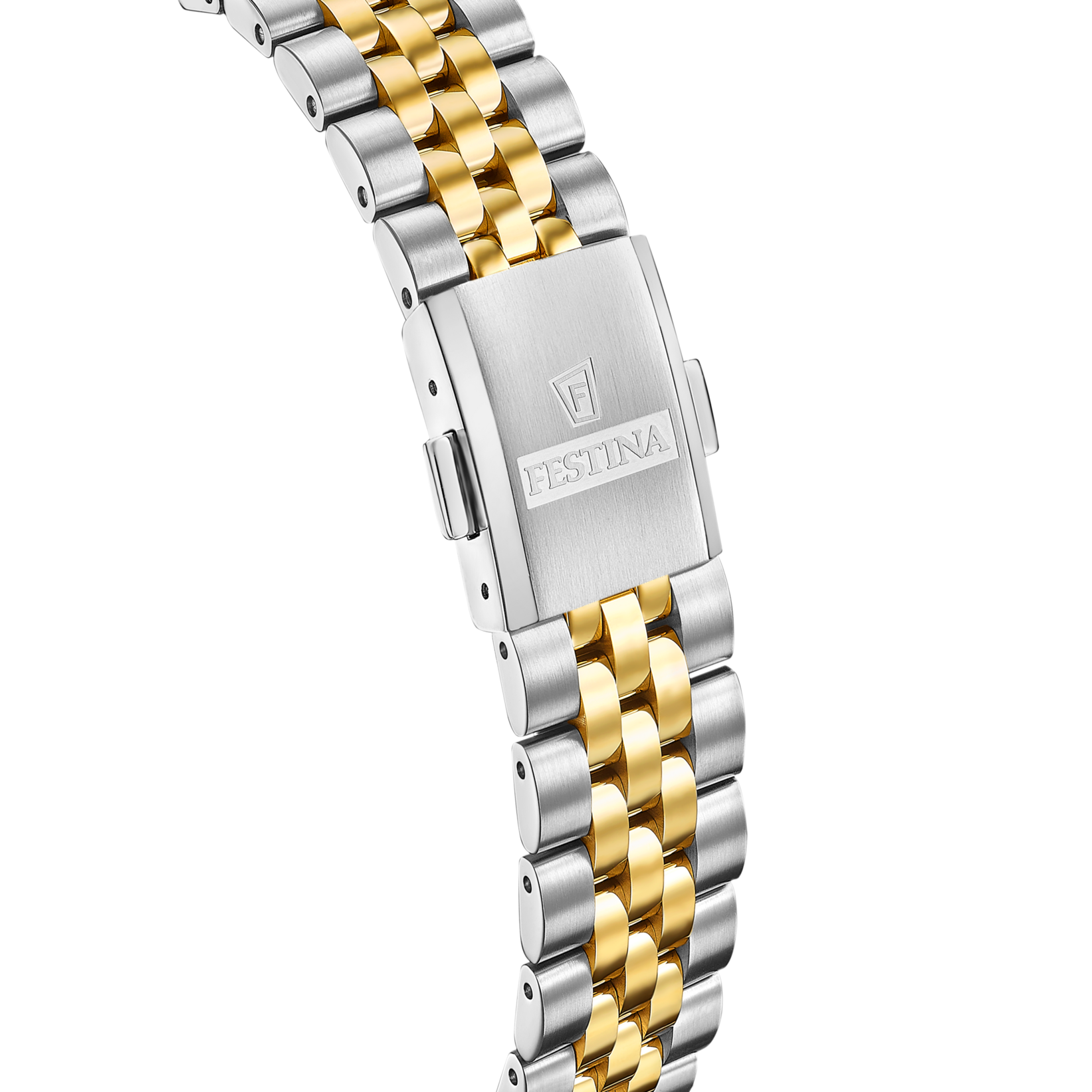 Montre suisse Festina pour femme bicolore