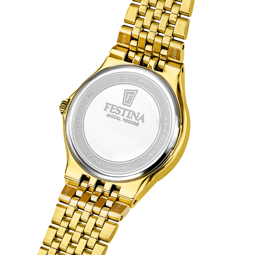 Montre Festina Suisse Pour Femme En Or
