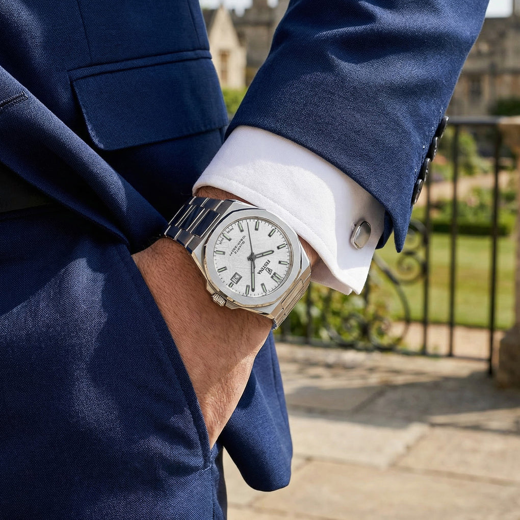 Montre homme Festina Swiss cadran blanc
