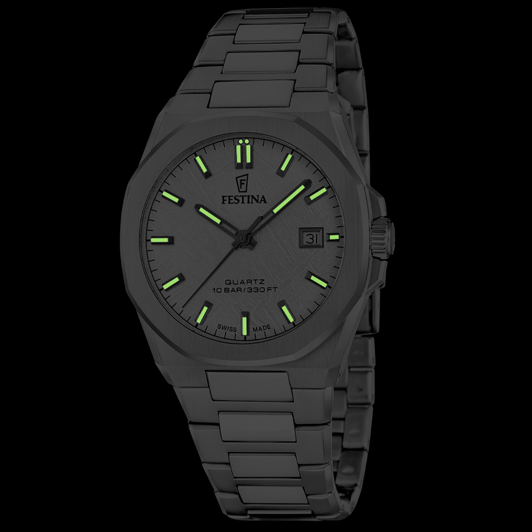 Montre homme Festina Swiss cadran blanc