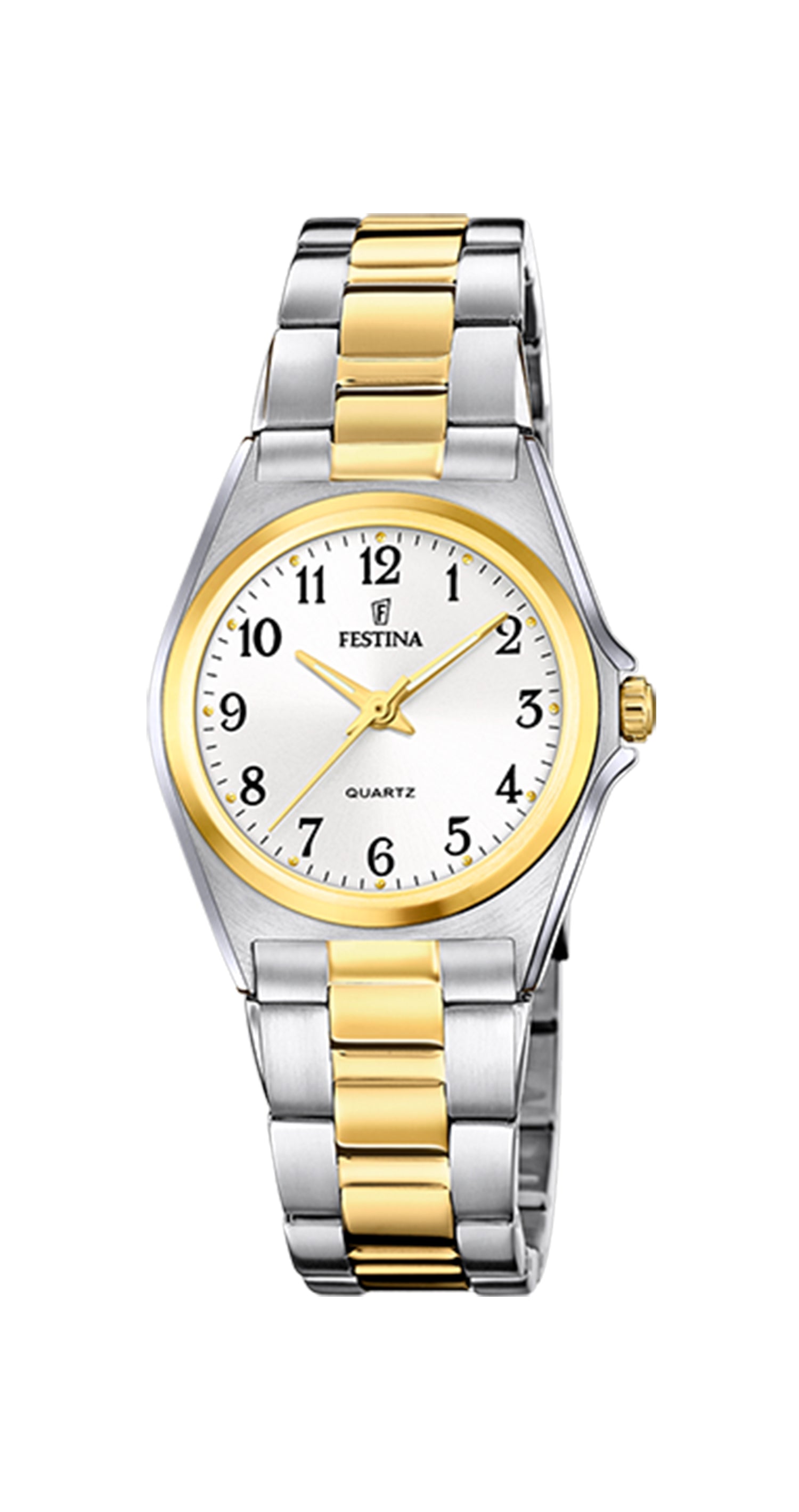 Montre Festina Classic Acier F20556/1 Bracelet Acier Blanc, Femme.