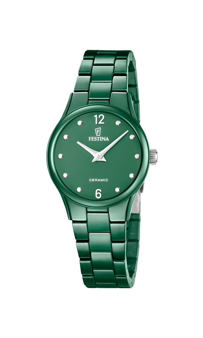 Montre Festina Femme Céramique Verte