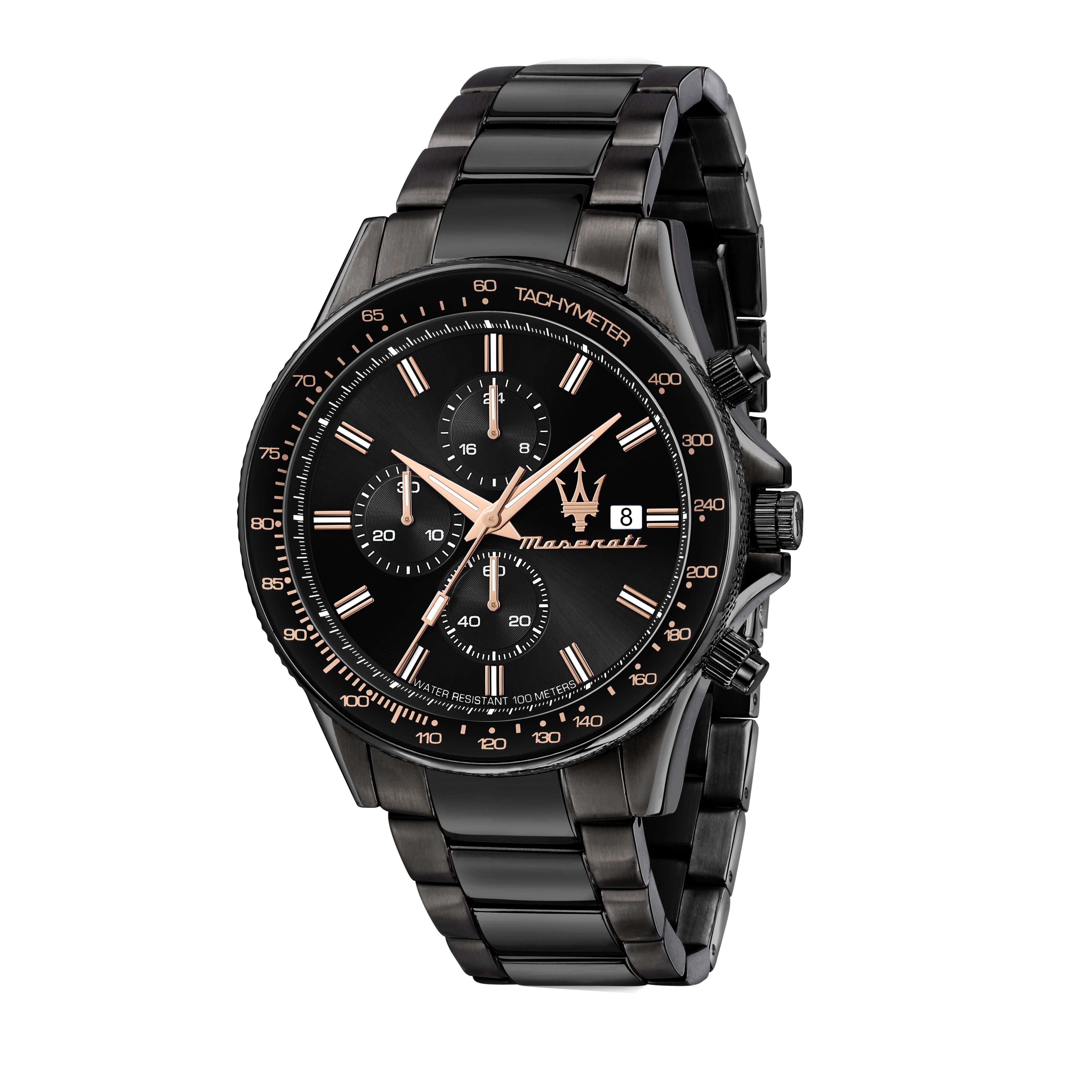 Maserati R8873640011 Montre Noire Homme