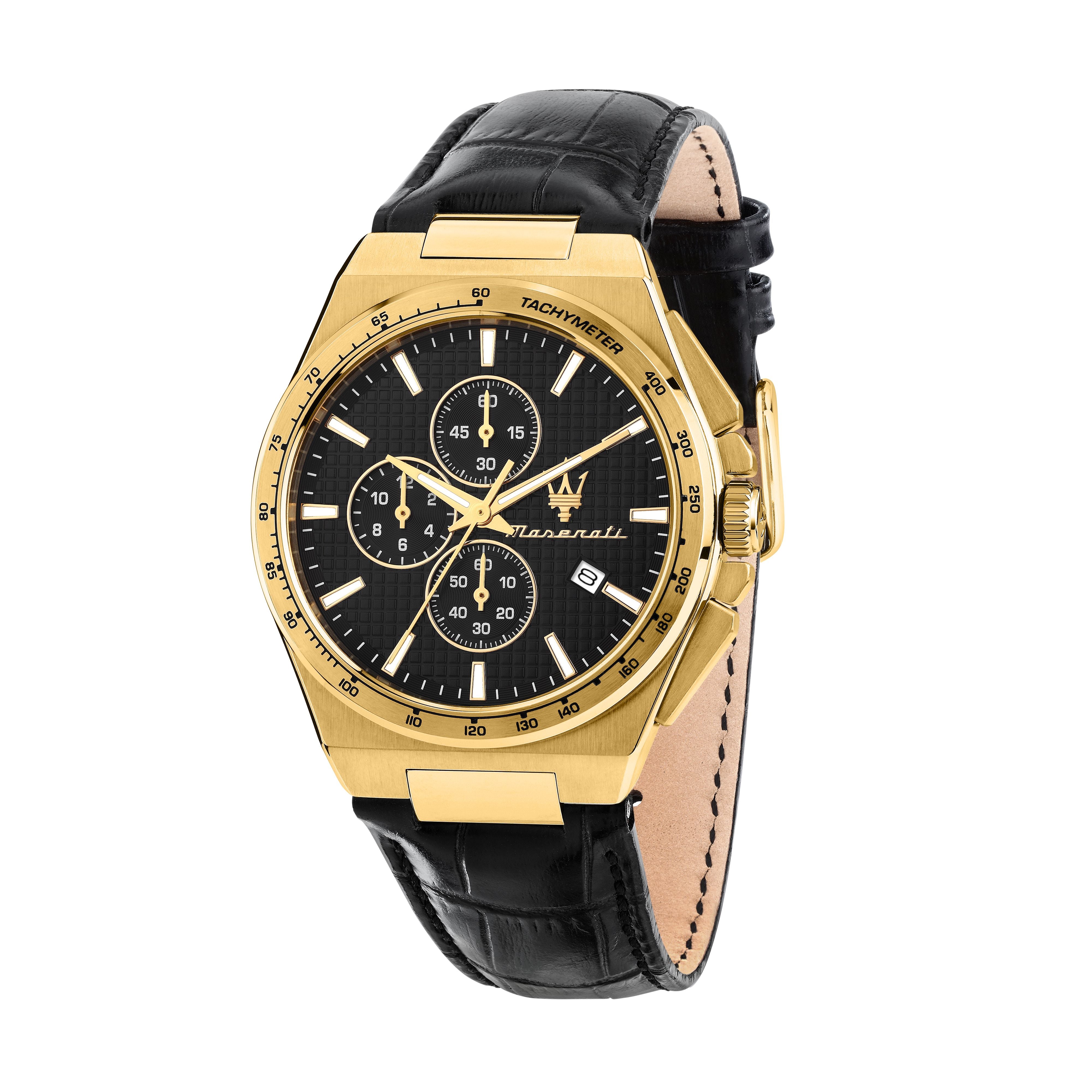 Montre Maserati R8871653001 pour homme en or jaune