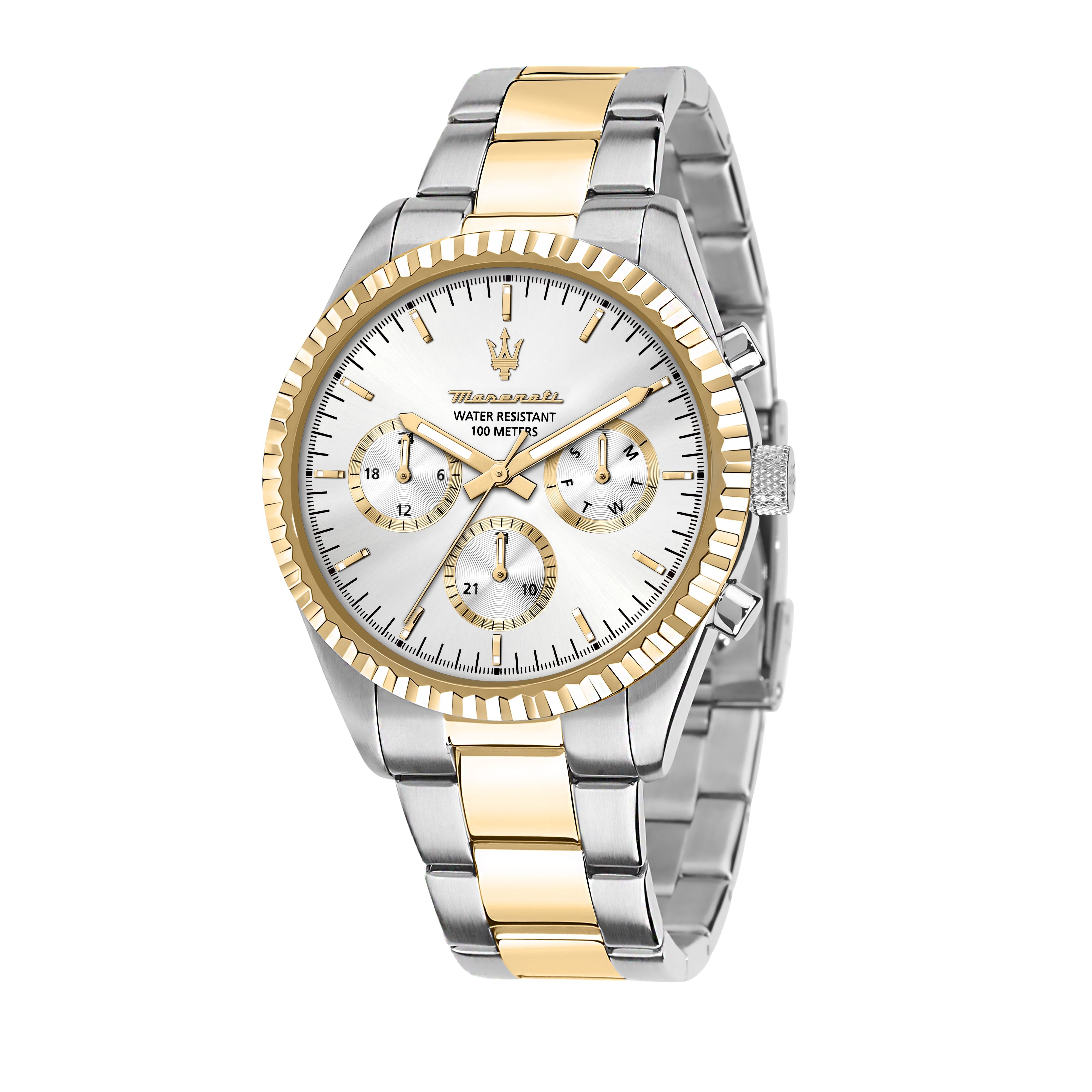 Montre Maserati R8853100021 Argent Or Jaune pour Homme