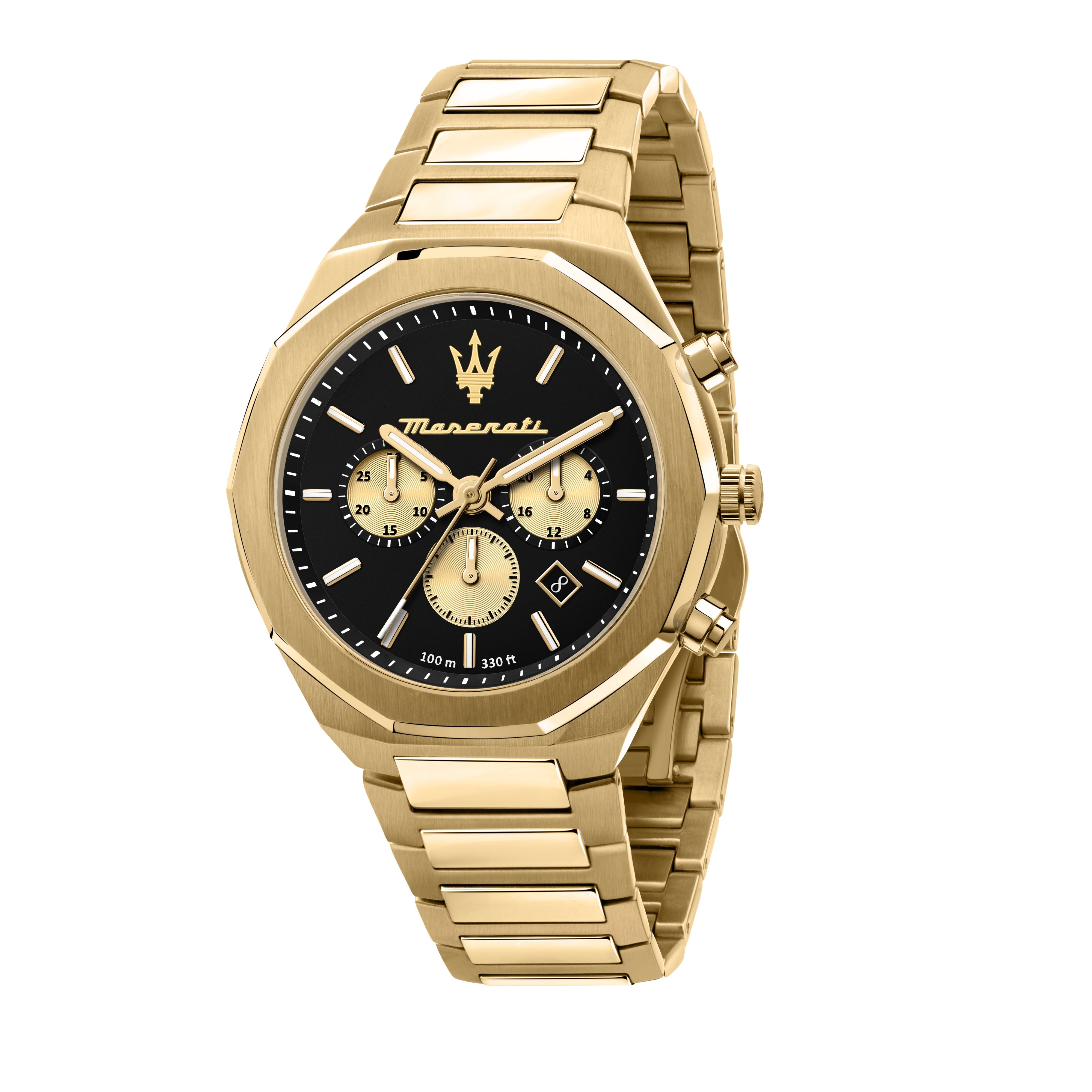 Montre Maserati R8873642001 en or jaune pour homme
